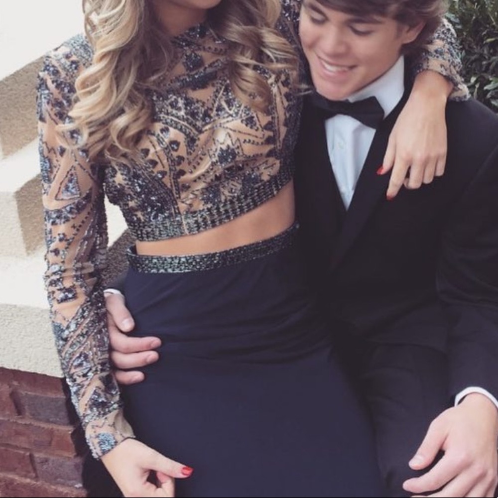 Navy jovani prom/formal dress